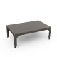 Table basse rectangulaire 100 x 60 cm HEGOA Matière Grise, coloris taupe