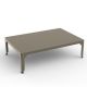 Table basse rectangulaire 121 x 79 cm HEGOA Matière Grise, coloris sable