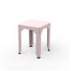 Tabouret HEGOA Matière Grise, coloris baby pink