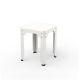 Tabouret HEGOA Matière Grise, coloris blanc