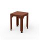 Tabouret HEGOA Matière Grise, coloris terracotta