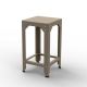 Tabouret haut 63 cm HEGOA Matière Grise, coloris sable