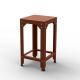 Tabouret haut 63 cm HEGOA Matière Grise, coloris terracotta