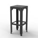 Tabouret haut 75 cm HEGOA Matière Grise, coloris anthracite