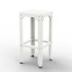 Tabouret haut 75 cm HEGOA Matière Grise, coloris blanc