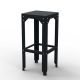 Tabouret haut 75 cm HEGOA Matière Grise, coloris noir