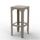 Tabouret haut 75 cm HEGOA Matière Grise, coloris sable