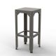 Tabouret haut 75 cm HEGOA Matière Grise, coloris taupe