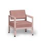 Fauteuil baby pink dossier basculant HEGOA Matière Grise, coloris coussin Sunbrella opéra