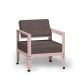 Fauteuil baby pink dossier basculant HEGOA Matière Grise, coloris coussin Sunbrella smoke