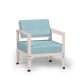 Fauteuil eggshell dossier basculant HEGOA Matière Grise, coloris coussin Sunbrella curacao