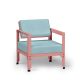 Fauteuil pink lady dossier basculant HEGOA Matière Grise, coloris coussin Sunbrella curacao