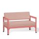 Canapé pink lady dossier basculant MINI-SOFA HEGOA Matière Grise, coloris coussin Sunbrella blush