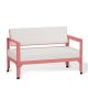 Canapé pink lady dossier basculant MINI-SOFA HEGOA Matière Grise, coloris coussin Sunbrella natural