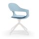 Chaise pivotante pied blanc  FRENCHKISS HIGH coloris Breeze - Enrico Pellizzoni