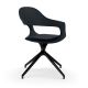 Chaise pivotante pied noir FRENCHKISS HIGH coloris Ebony - Enrico Pellizzoni