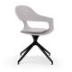 Chaise pivotante pied noir FRENCHKISS HIGH coloris Ice - Enrico Pellizzoni