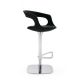 Chaise de bar pivotante FRENCHKISS LOW pied blanc tissu Felt-Napier Enrico Pellizzoni