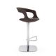 Chaise de bar pivotante FRENCHKISS LOW pied blanc tissu Felt-Travelyan Enrico Pellizzoni