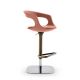 Chaise de bar pivotante FRENCHKISS LOW pied bronze tissu Felt-Stanford Enrico Pellizzoni