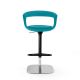 Chaise de bar pivotante FRENCHKISS LOW rembourrée tissuEnrico Pellizzoni