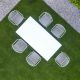 Table ARKI outdoor HPL blanc Pedrali, 200 x 100 cm
