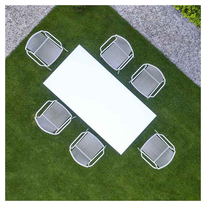 Table ARKI outdoor HPL blanc Pedrali, 200 x 100 cm