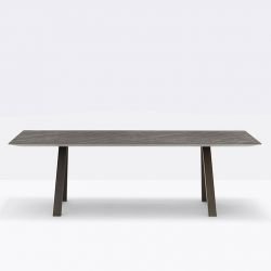 Table ARKI outdoor HPL effet marbre 3445 Pedrali, 200 x 100 cm