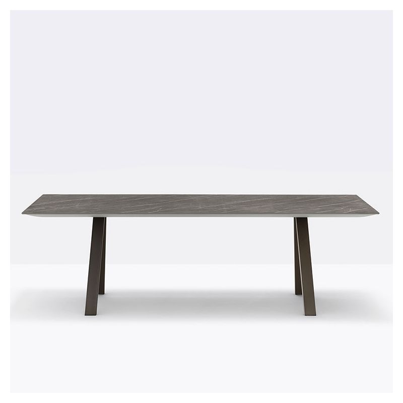 Table ARKI outdoor HPL effet marbre 3445 Pedrali, 200 x 100 cm