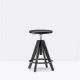 Tabouret ARKI-STOOL ARKW8 Pedrali, chêne teinté noir et métal noir