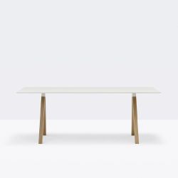 Table ARKI DESK pieds chêne Pedrali