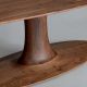 Table ovale TURNTABLE Zeitraum, noyer européen