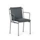Fauteuil accoudoirs métal JUGO Prostoria, Chassis Anthracite-tissu outdoor Patio 170