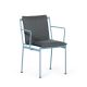 Fauteuil accoudoirs métal JUGO Prostoria, Chassis Bleu bermuda-tissu outdoor Patio 170