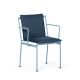 Fauteuil accoudoirs métal JUGO Prostoria, Chassis Bleu bermuda-tissu outdoor Patio 780