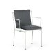 Fauteuil accoudoirs métal JUGO Prostoria, Chassis Blanc-tissu outdoor Patio 170