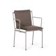 Fauteuil accoudoirs métal JUGO Prostoria, Chassis Ciment-grège-tissu outdoor Patio 370