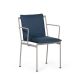 Fauteuil accoudoirs métal JUGO Prostoria, Chassis Ciment-grège-tissu outdoor Patio 780