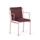 Fauteuil accoudoirs métal JUGO Prostoria, Chassis Rose clair-tissu outdoor Patio 570