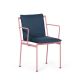 Fauteuil accoudoirs métal JUGO Prostoria, Chassis Rose clair-tissu outdoor Patio 780