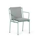 Fauteuil accoudoirs métal JUGO Prostoria, Chassis Vert armande-tissu outdoor Patio 140