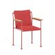 Fauteuil accoudoirs bois JUGO Prostoria, Chassis Calypso red-tissu outdoor Patio 550