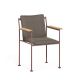 Fauteuil accoudoirs bois JUGO Prostoria, Chassis terracotta-tissu outdoor Patio 150