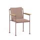 Fauteuil accoudoirs bois JUGO Prostoria, Chassis terracotta-tissu outdoor Patio 340