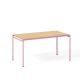 Table outdoor 140 x 80 cm JUGO Prostoria, coloris rose clair