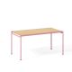 Table outdoor 140 x 80 cm JUGO Prostoria, coloris rose clair
