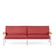 Canapé outdoor 3 places JUGO Prostoria, chassis rose clair et tissu outdoor Patio 550