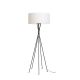 Lampadaire LIMA It's About Romi, finition noir abat-jour blanc