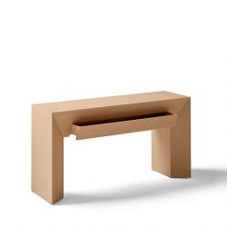 Console contemporaine AXIL Kendo, finition chêne naturel