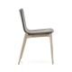 Chaise MALMÖ 391, frêne blanchi, tissu gris clair Pedrali